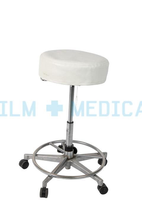 White Stool with separate PVC White cover